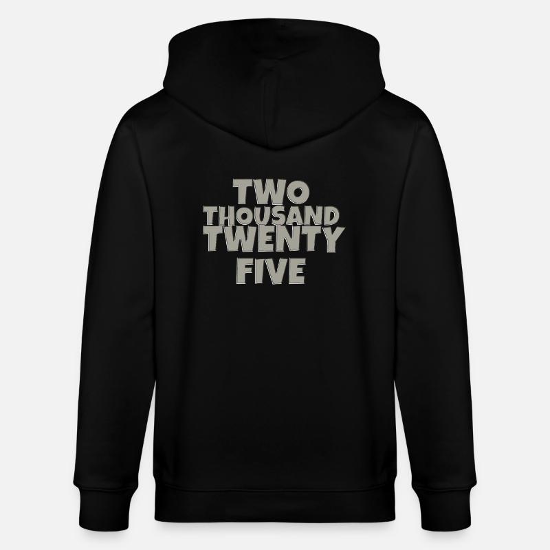 two thousand twenty five 2 - Stanley/Stella Unisex Bio-Kapuzenjacke CULTIVATOR - Schwarz