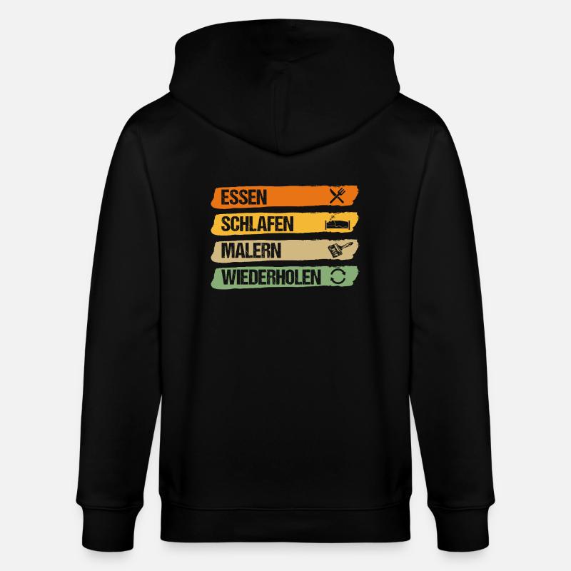 Master Painter Journeyman Painter - Stanley/Stella CULTIVATOR  Unisex Organic Hooded Jacket - black