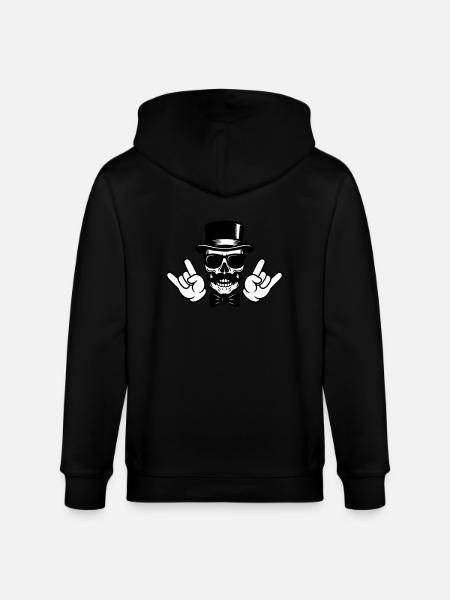 Crâne de marié - Veste à capuche bio CULTIVATOR Stanley/Stella Unisexe - noir