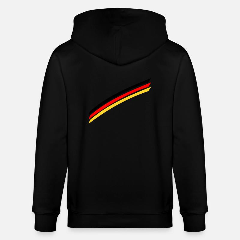 drapeau Allemagne - Veste à capuche bio CULTIVATOR Stanley/Stella Unisexe - noir