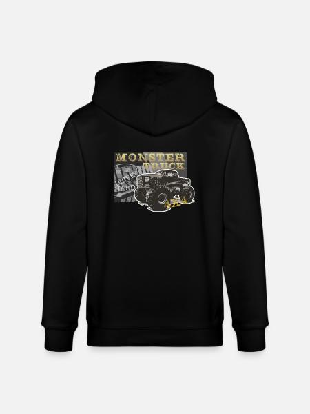 Monstertrck - Stanley/Stella CULTIVATOR  Unisex Organic Hooded Jacket - black
