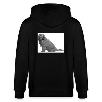 Neuer Foundland Aufkleber - Stanley/Stella Unisex Bio-Kapuzenjacke CULTIVATOR  - Schwarz - Hinten - Anna (173cm)