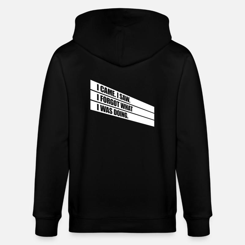 Je suis venu voir oublier - Veste à capuche bio CULTIVATOR Stanley/Stella Unisexe - noir
