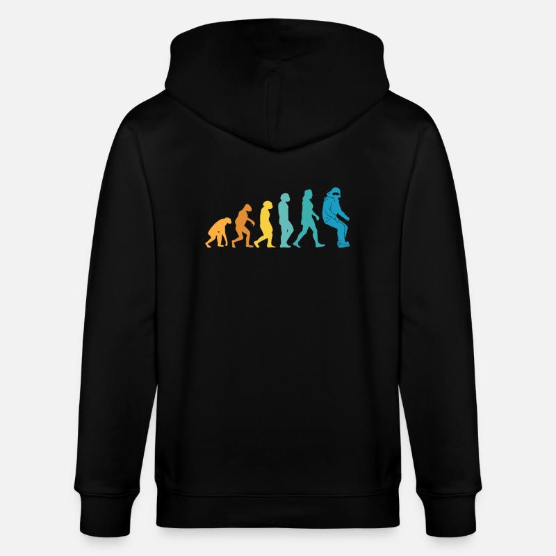 Evolution-Snowboarder - Stanley/Stella Unisex Bio-Kapuzenjacke CULTIVATOR  - Schwarz