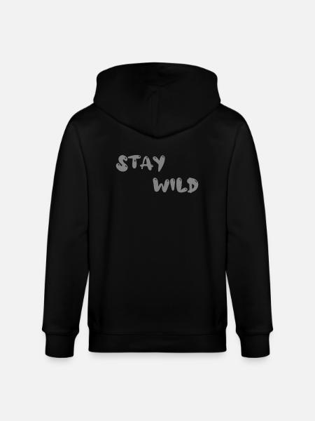 stay wild - Stanley/Stella Unisex Bio-Kapuzenjacke CULTIVATOR - Schwarz