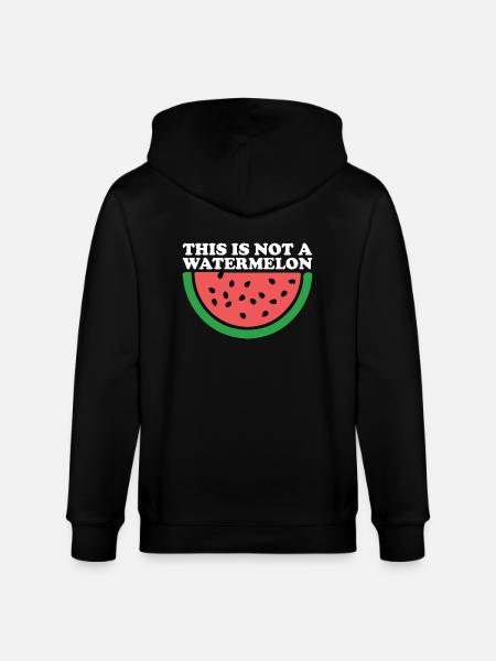 THIS IS NOT A WATERMELON - Stanley/Stella CULTIVATOR  Unisex Organic Hooded Jacket - black