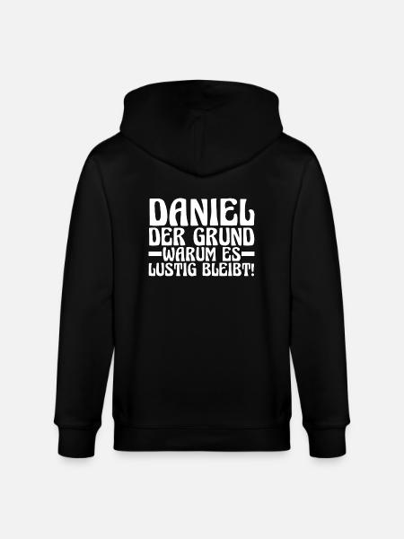 Prénom Daniel - Veste à capuche bio CULTIVATOR Stanley/Stella Unisexe - noir