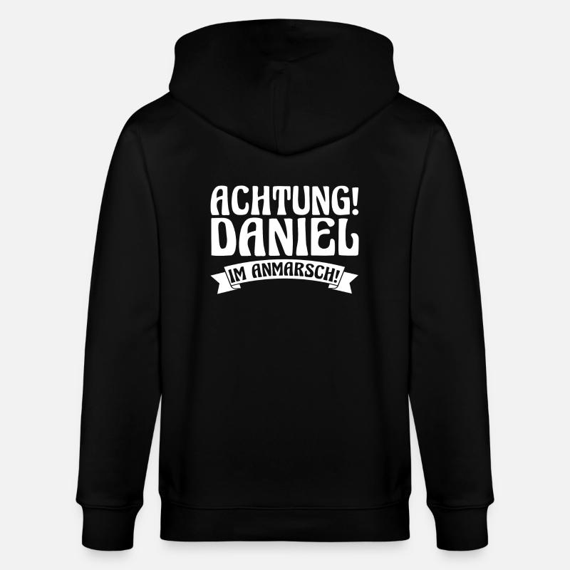 Vorname Daniel - Stanley/Stella Unisex Bio-Kapuzenjacke CULTIVATOR  - Schwarz