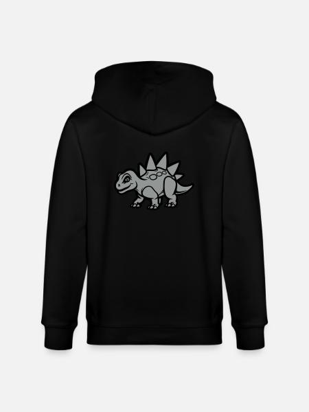 Stegosaurus Comic - Stanley/Stella Unisex Bio-Kapuzenjacke CULTIVATOR - Schwarz