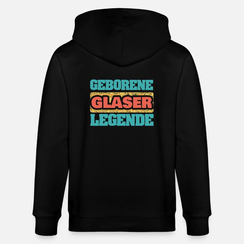 Geschenk für Glaser - Stanley/Stella Unisex Bio-Kapuzenjacke CULTIVATOR  - Schwarz