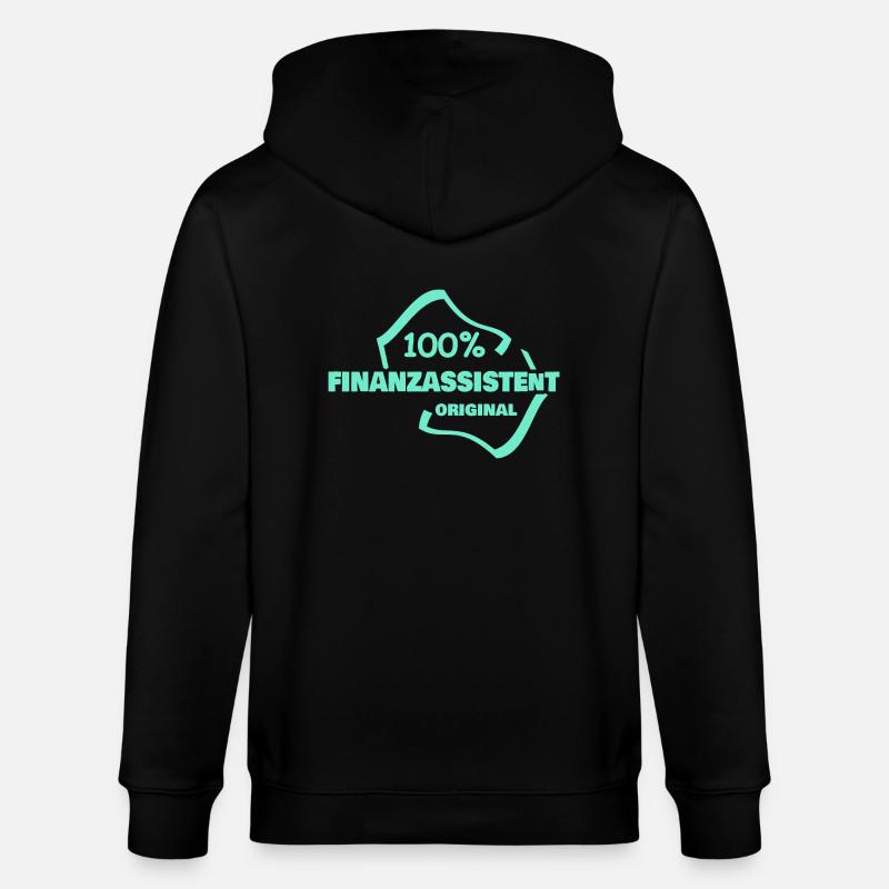 Profession : Assistante financière - Veste à capuche bio CULTIVATOR Stanley/Stella Unisexe - noir