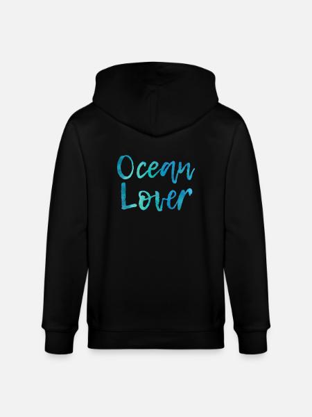 Ocean Lover - Stanley/Stella Unisex Bio-Kapuzenjacke CULTIVATOR  - Schwarz
