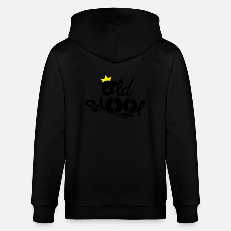 Old school - Stanley/Stella Unisex Bio-Kapuzenjacke CULTIVATOR  - Schwarz