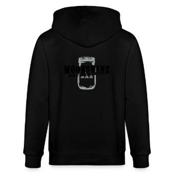 Moonshine + ain't no sunshine - Stanley/Stella Unisex Bio-Kapuzenjacke CULTIVATOR  - Schwarz - Hinten - Anna (173cm)