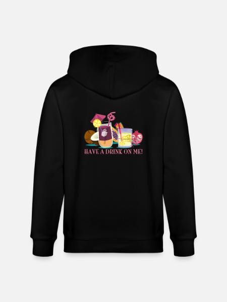 have_a_drink_on_me_06201601 - Stanley/Stella Unisex Bio-Kapuzenjacke CULTIVATOR  - Schwarz