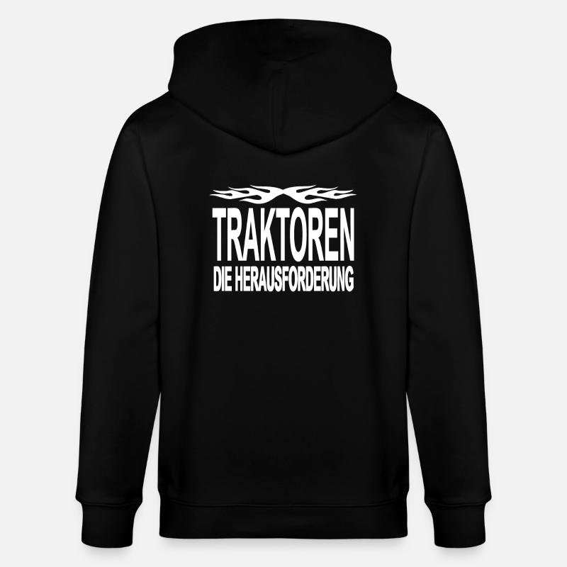 Traktor - Stanley/Stella Unisex Bio-Kapuzenjacke CULTIVATOR  - Schwarz