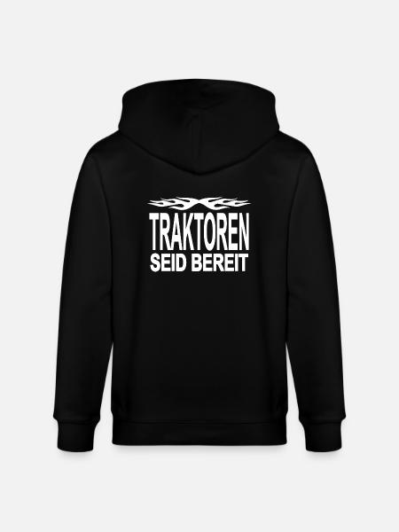 Traktor - Stanley/Stella Unisex Bio-Kapuzenjacke CULTIVATOR - Schwarz