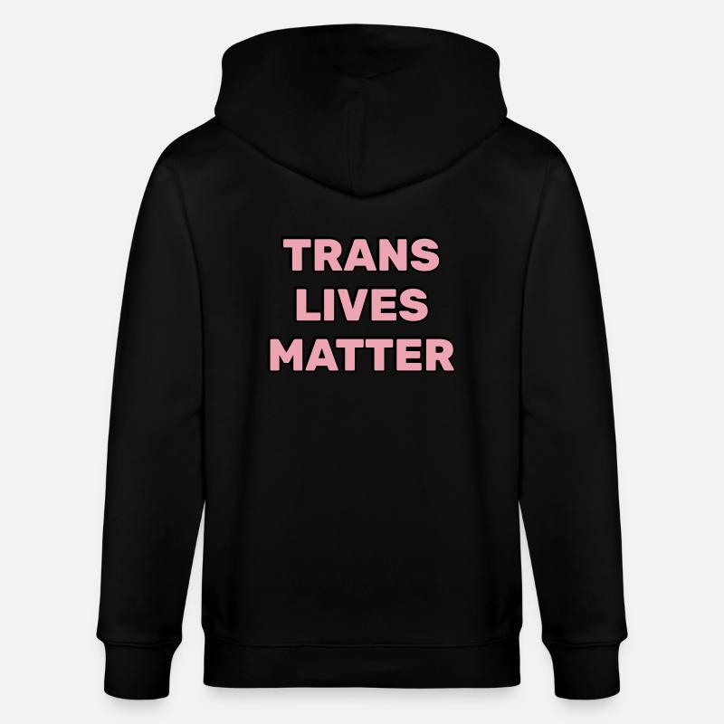 Trans-Leben zählen - Stanley/Stella Unisex Bio-Kapuzenjacke CULTIVATOR  - Schwarz
