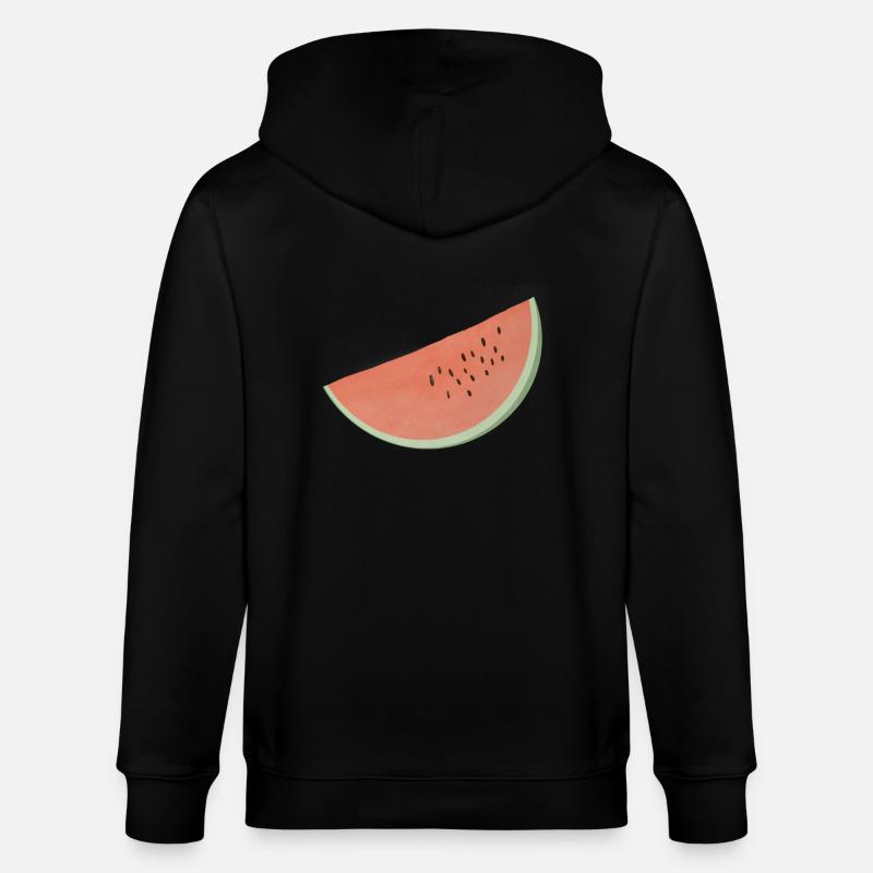 Pastèque - Veste à capuche bio CULTIVATOR Stanley/Stella Unisexe - noir