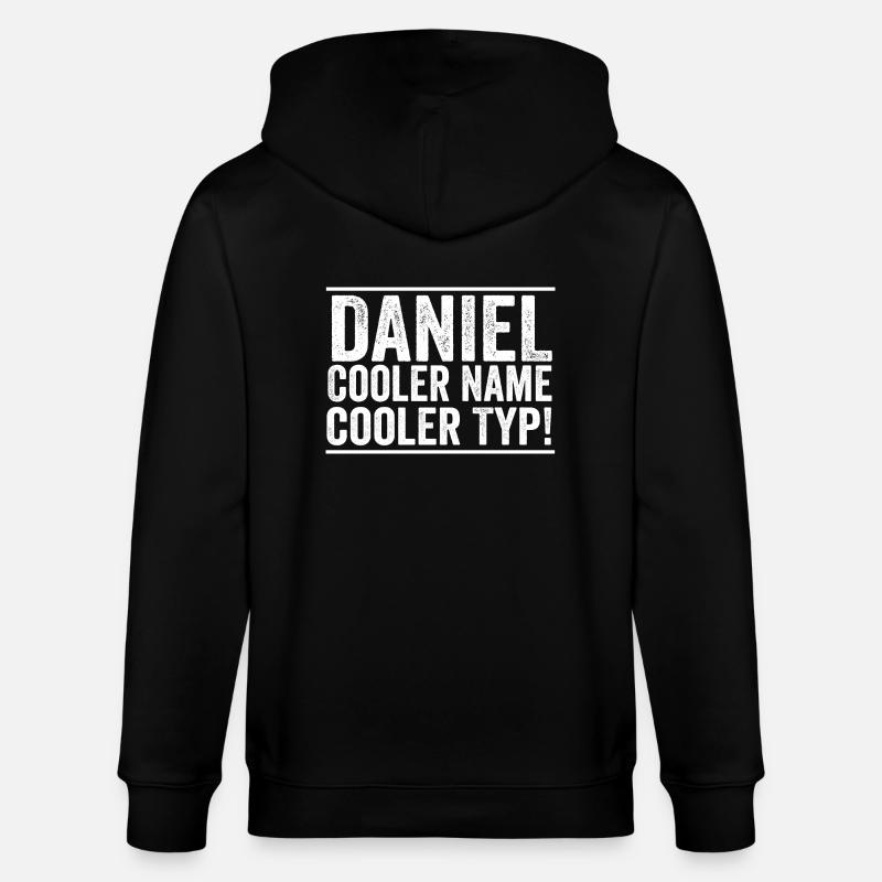First name Daniel - Stanley/Stella CULTIVATOR  Unisex Organic Hooded Jacket - black