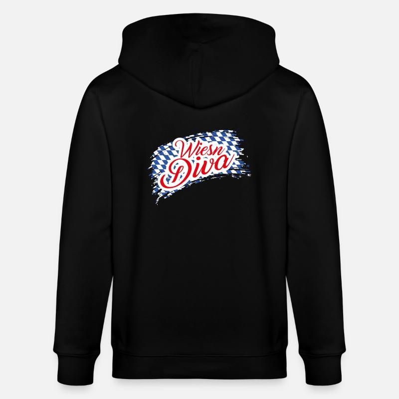 Wiesen Diva - Stanley/Stella Unisex Bio-Kapuzenjacke CULTIVATOR  - Schwarz
