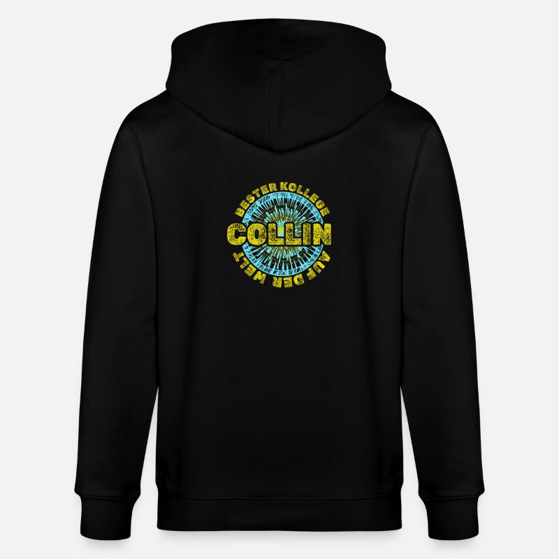Collin comme prénom - Veste à capuche bio CULTIVATOR Stanley/Stella Unisexe - noir