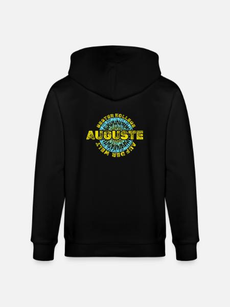 First name Auguste - Stanley/Stella CULTIVATOR Unisex Organic Hooded Jacket - black