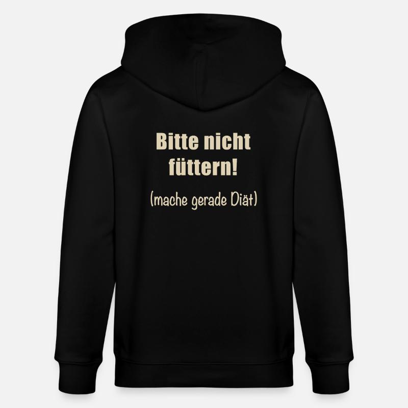 Bitte nicht füttern! - Stanley/Stella Unisex Bio-Kapuzenjacke CULTIVATOR  - Schwarz