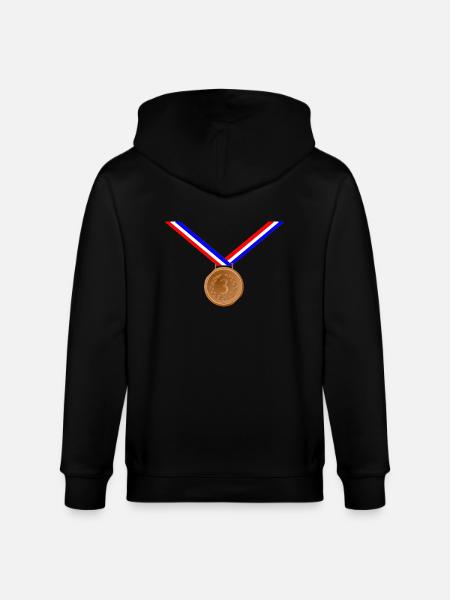 Bronze Medal 3rd - Stanley/Stella CULTIVATOR  Unisex Organic Hooded Jacket - black