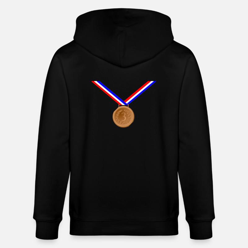 Bronzemedaille 3. - Stanley/Stella Unisex Bio-Kapuzenjacke CULTIVATOR  - Schwarz