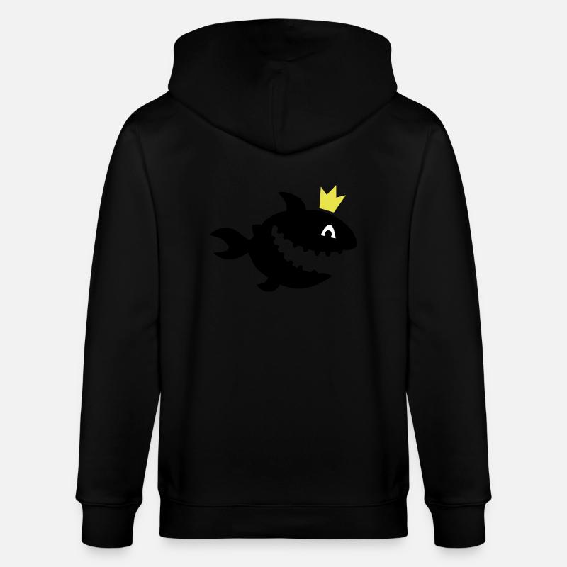 requin - Veste à capuche bio CULTIVATOR Stanley/Stella Unisexe - noir