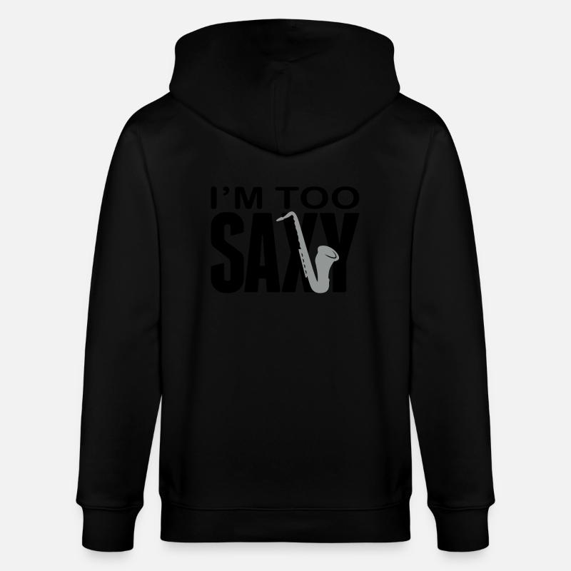 I'm too Saxy - Veste à capuche bio CULTIVATOR Stanley/Stella Unisexe - noir
