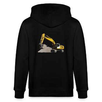 Bagger - Stanley/Stella Unisex Bio-Kapuzenjacke CULTIVATOR  - Schwarz - Hinten - Anna (173cm)