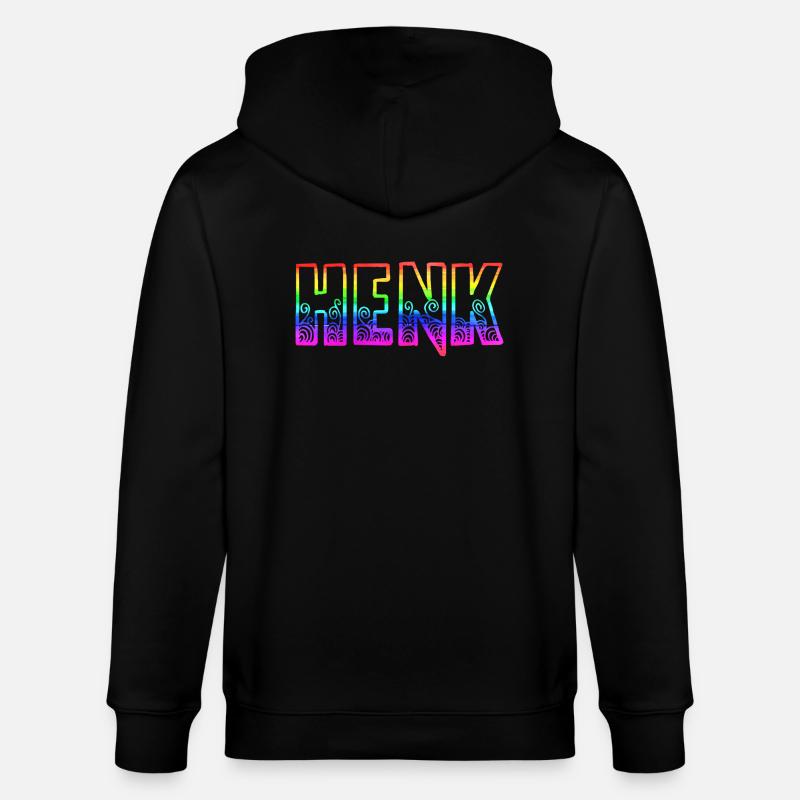 henk rs arc-en-ciel - Veste à capuche bio CULTIVATOR Stanley/Stella Unisexe - noir