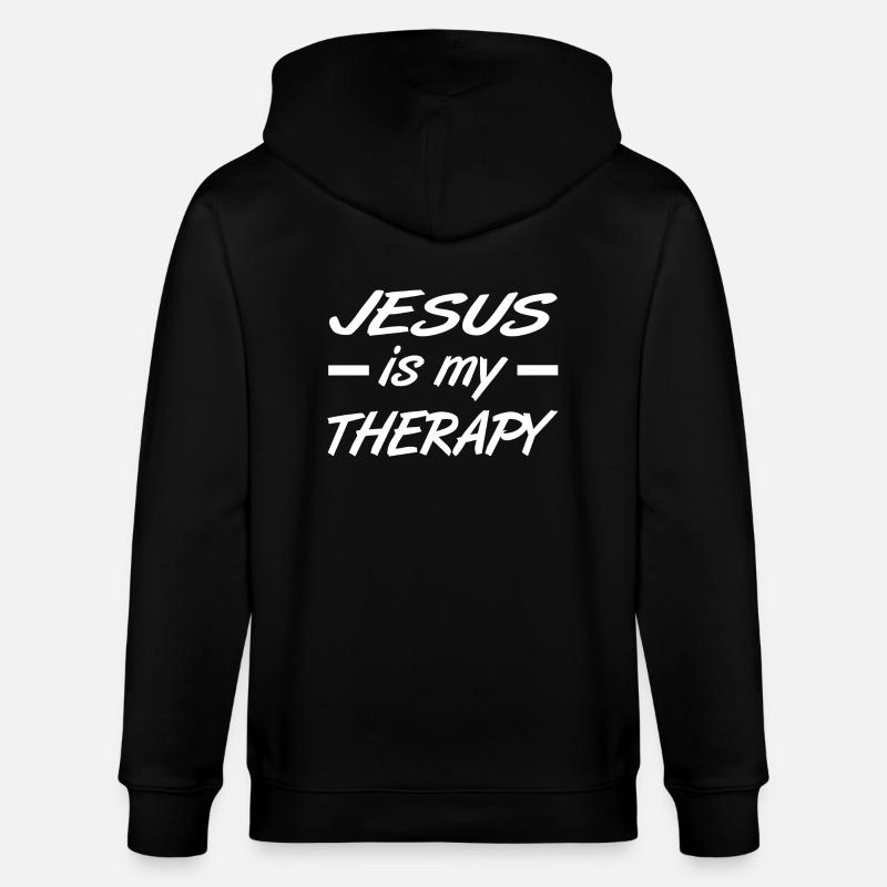 Jesus - Stanley/Stella Unisex Bio-Kapuzenjacke CULTIVATOR  - Schwarz