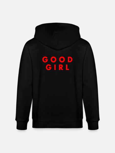 Good girl - Stanley/Stella CULTIVATOR Unisex Organic Hooded Jacket - black
