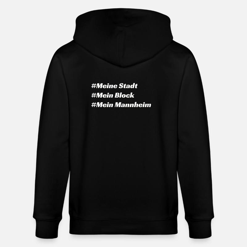 Mannheim - Stanley/Stella Unisex Bio-Kapuzenjacke CULTIVATOR  - Schwarz