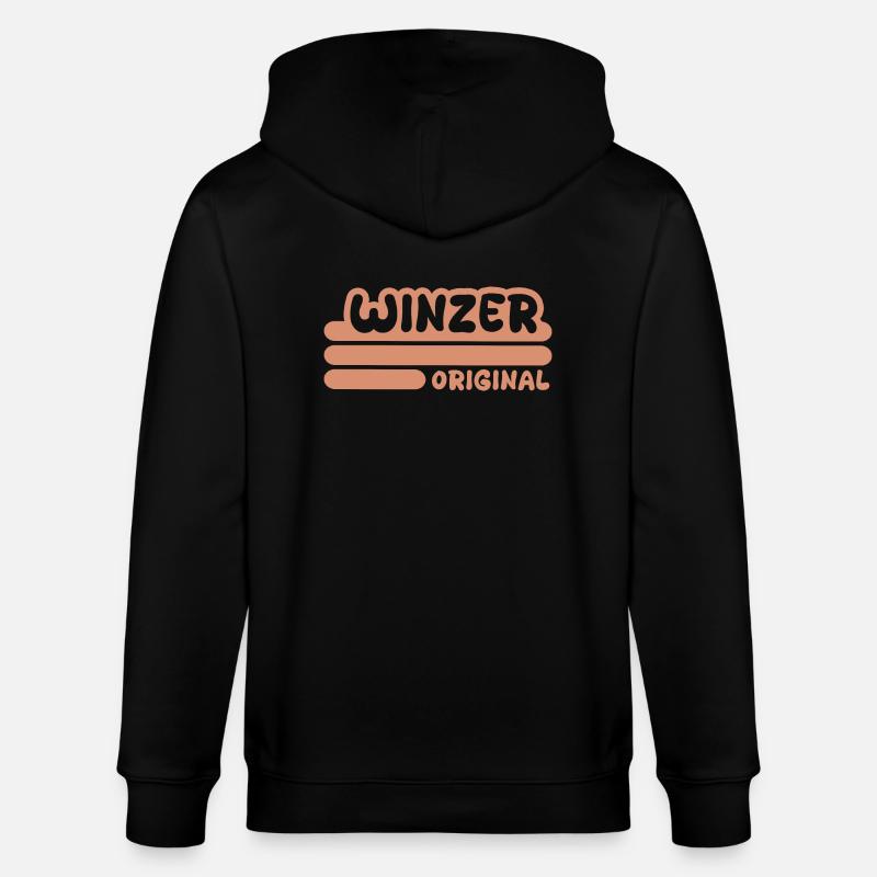 Beruf Winzer - Stanley/Stella Unisex Bio-Kapuzenjacke CULTIVATOR  - Schwarz