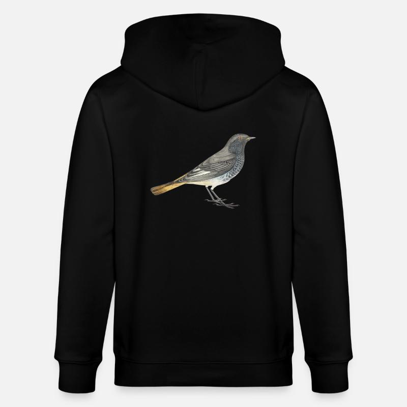 Hausrotschwanz - Stanley/Stella Unisex Bio-Kapuzenjacke CULTIVATOR  - Schwarz