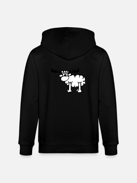 Rennes - Moutons - Veste à capuche bio CULTIVATOR Stanley/Stella Unisexe - noir
