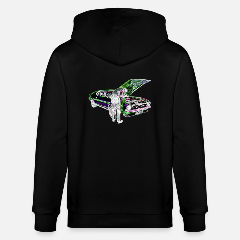 Schrauber Iinvert - Stanley/Stella Unisex Bio-Kapuzenjacke CULTIVATOR  - Schwarz