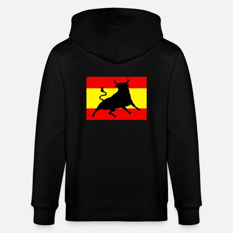 Viva España - Stanley/Stella Unisex Bio-Kapuzenjacke CULTIVATOR  - Schwarz