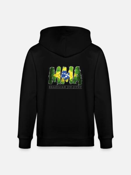 mma brasilien - Stanley/Stella Unisex Bio-Kapuzenjacke CULTIVATOR  - Schwarz