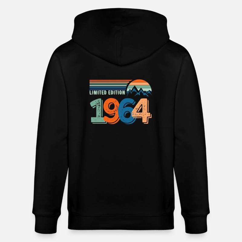 Limited edition 1964 - Veste à capuche bio CULTIVATOR Stanley/Stella Unisexe - noir