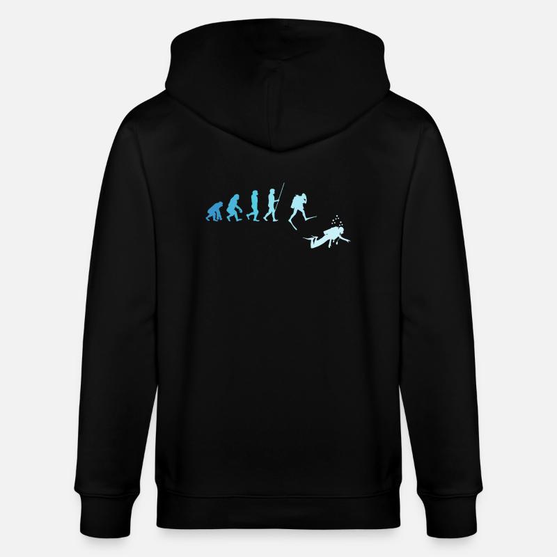 Plongeur Evolution Retro Scuba - Veste à capuche bio CULTIVATOR Stanley/Stella Unisexe - noir