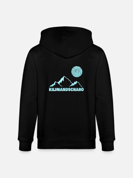 Kilimanjaro as mountaineering - Stanley/Stella CULTIVATOR Unisex Organic Hooded Jacket - black