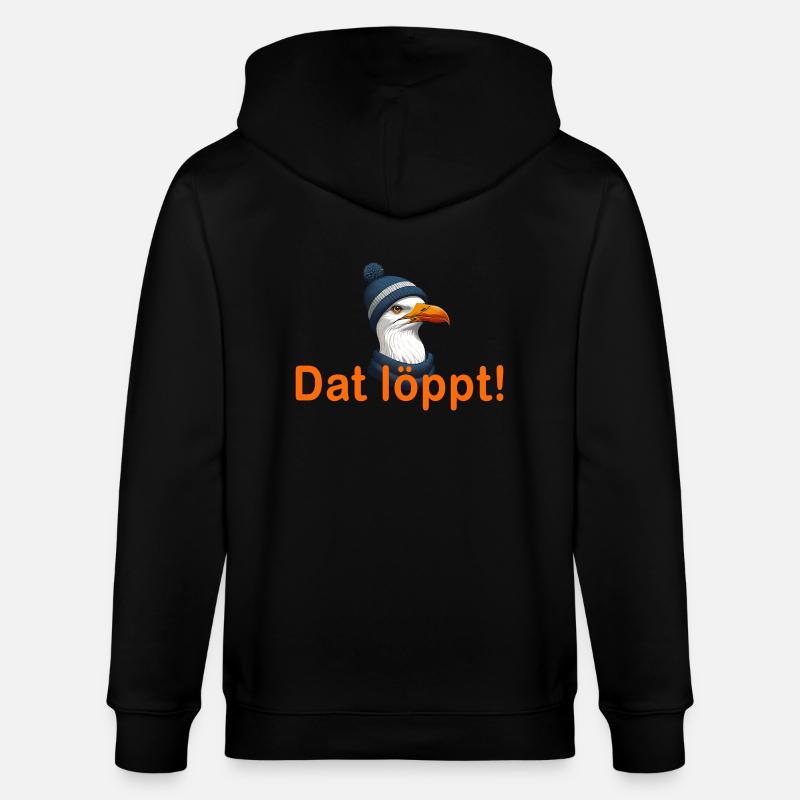 Dat löppt ! - Veste à capuche bio CULTIVATOR Stanley/Stella Unisexe - noir