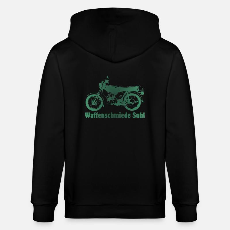 Simson S51 Waffenschmiede Suhl - Stanley/Stella Unisex Bio-Kapuzenjacke CULTIVATOR - Schwarz