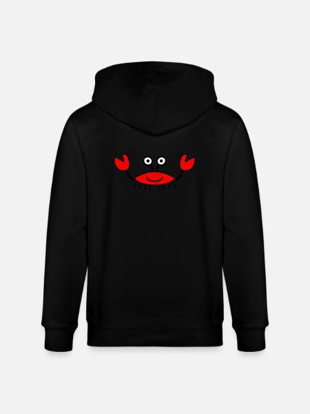 Crab - Stanley/Stella Unisex Bio-Kapuzenjacke CULTIVATOR  - Schwarz
