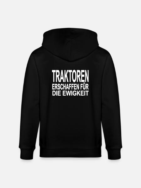 Traktor - Stanley/Stella Unisex Bio-Kapuzenjacke CULTIVATOR - Schwarz